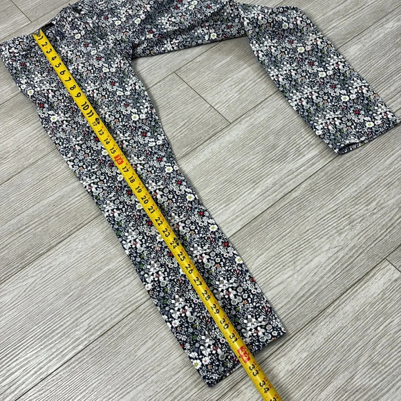 J. Crew Liberty Floral Print Toothpick Skinny Ankle Jeans Size 25 - Picture 12 of 13